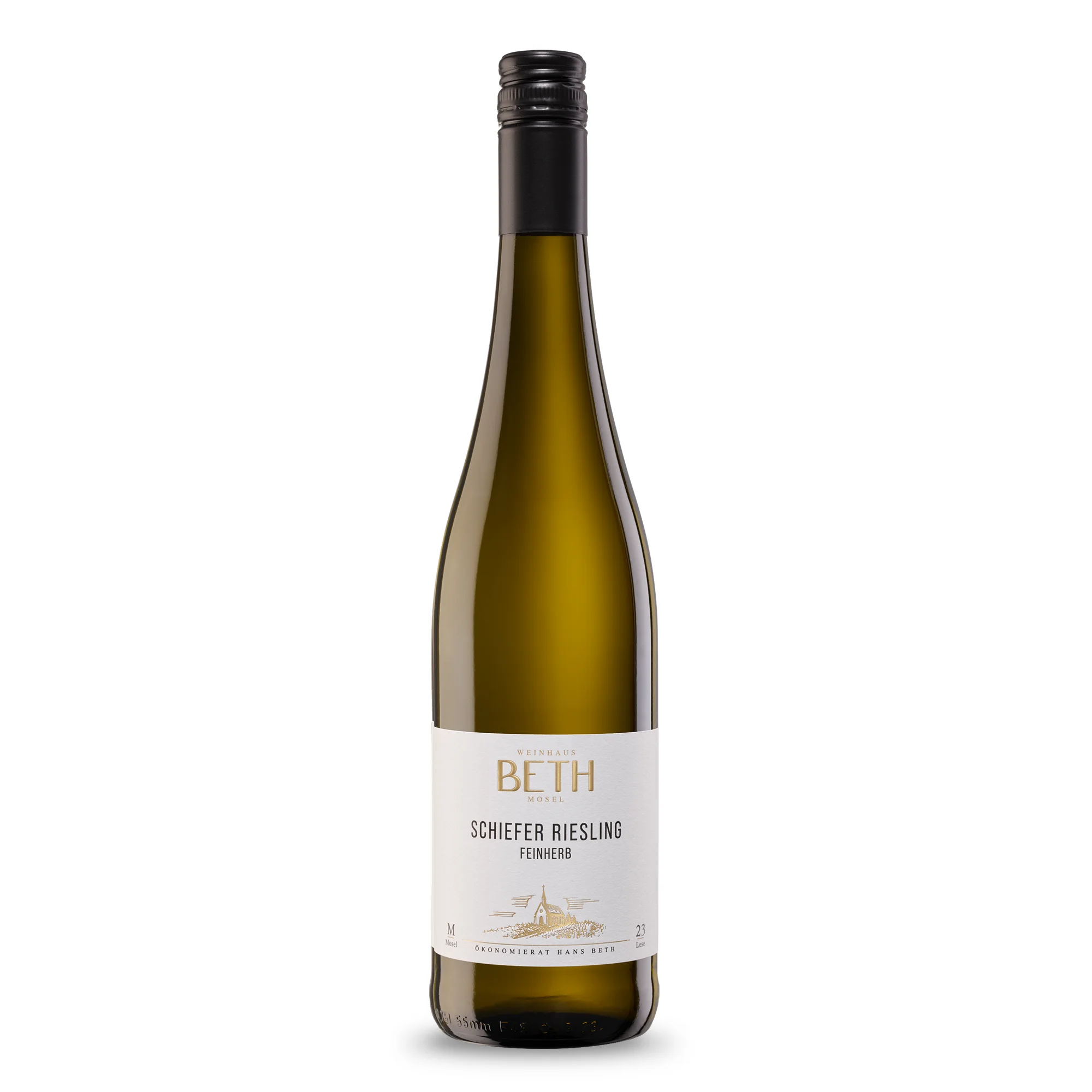 Weinflasche Schiefer Riesling