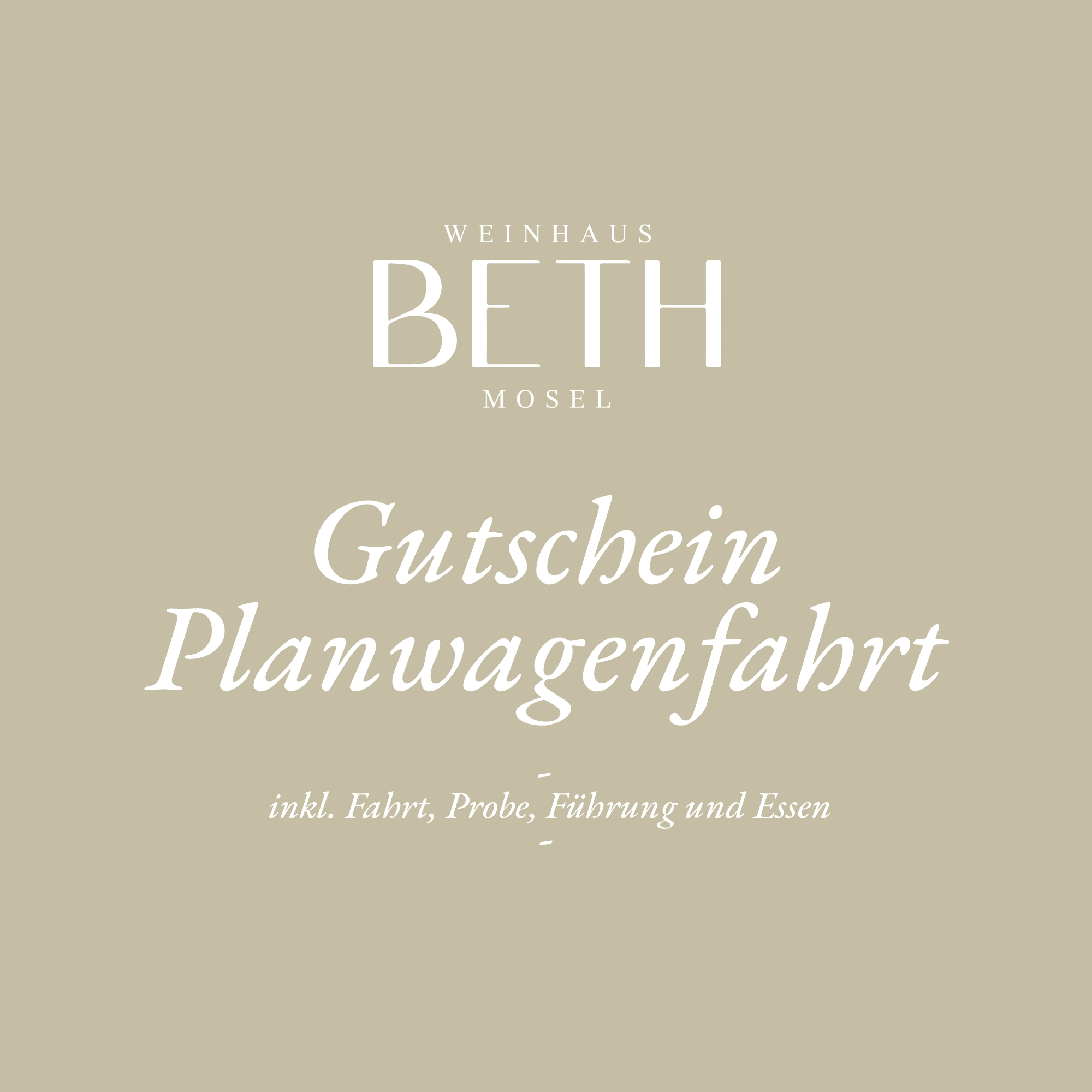 Gutschein Planwagenfahrt mit Essen Grillen Weinhaus Beth Kröv Mosel